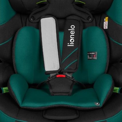 Lionelo - Autosedište LEVI ONE i-Size 76-150 cm crna/zelena