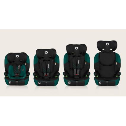 Lionelo - Autosedište LEVI ONE i-Size 76-150 cm crna/zelena