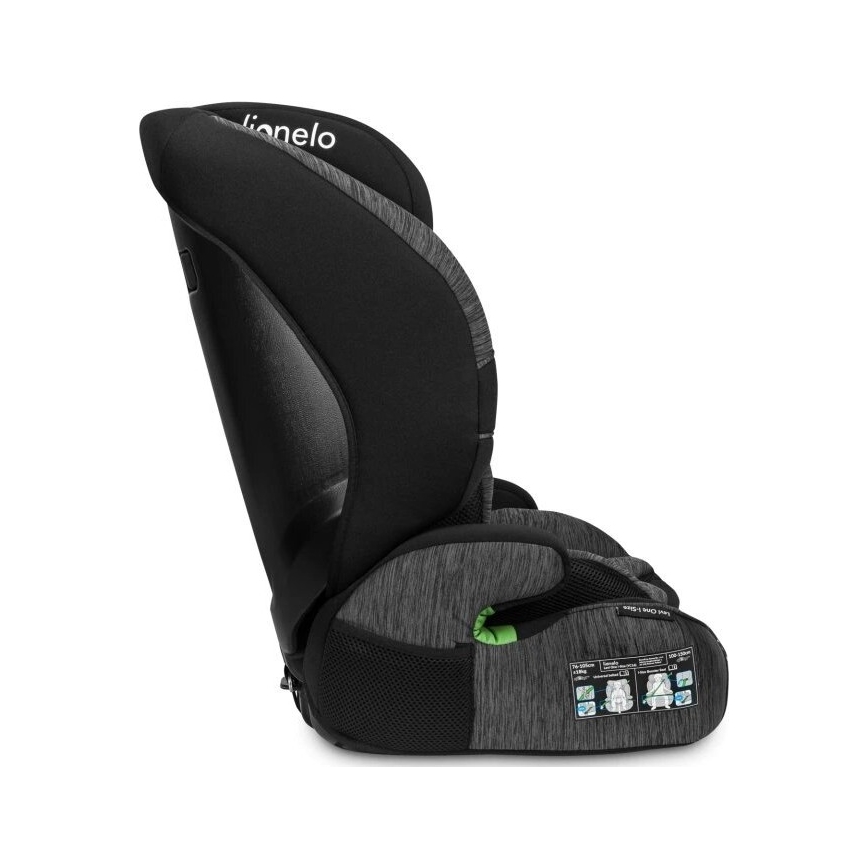 Lionelo - Autosedište LEVI ONE i-Size 76-150 cm crno/sivo