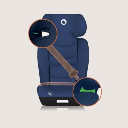 Lionelo - Autosedište NEAL i-Size 100-150 cm Blue Navy
