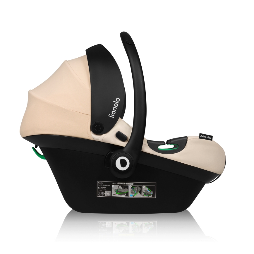 Lionelo - Autosedište sa rotirajućom bazom ASTRID SET i-Size 40-87 cm Bež pesak