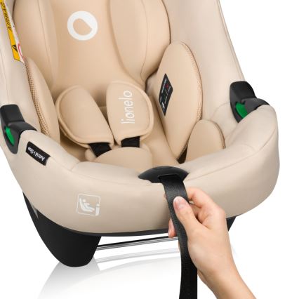Lionelo - Autosedište sa rotirajućom bazom ASTRID SET i-Size 40-87 cm Bež pesak
