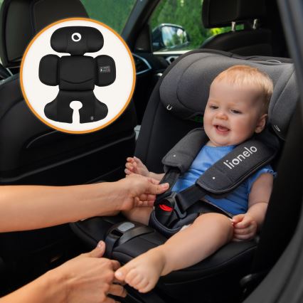 Lionelo - Autosedište sa rotirajućom bazom BASTIAAN i-Size 40-150 cm Crni karbon