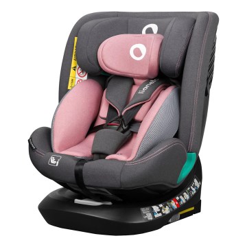 Lionelo - Autosedište sa rotirajućom bazom BASTIAAN ONE i-Size 40-150 cm Pink Rose