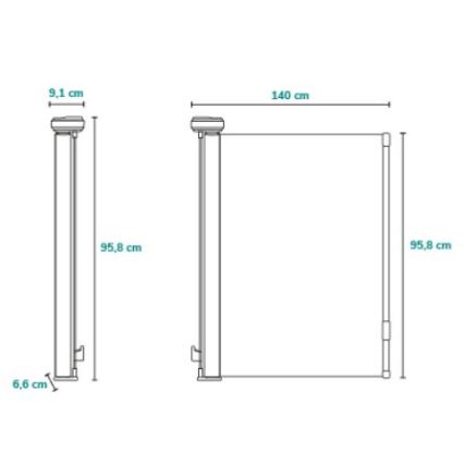 Lionelo - Bezbednosna ograda THEA siva