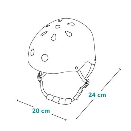 Lionelo - Dečija kaciga HELMET bela