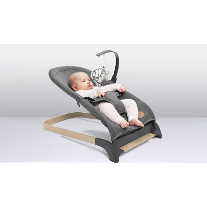 Lionelo - Dečija ljuljaška JUNE, siva