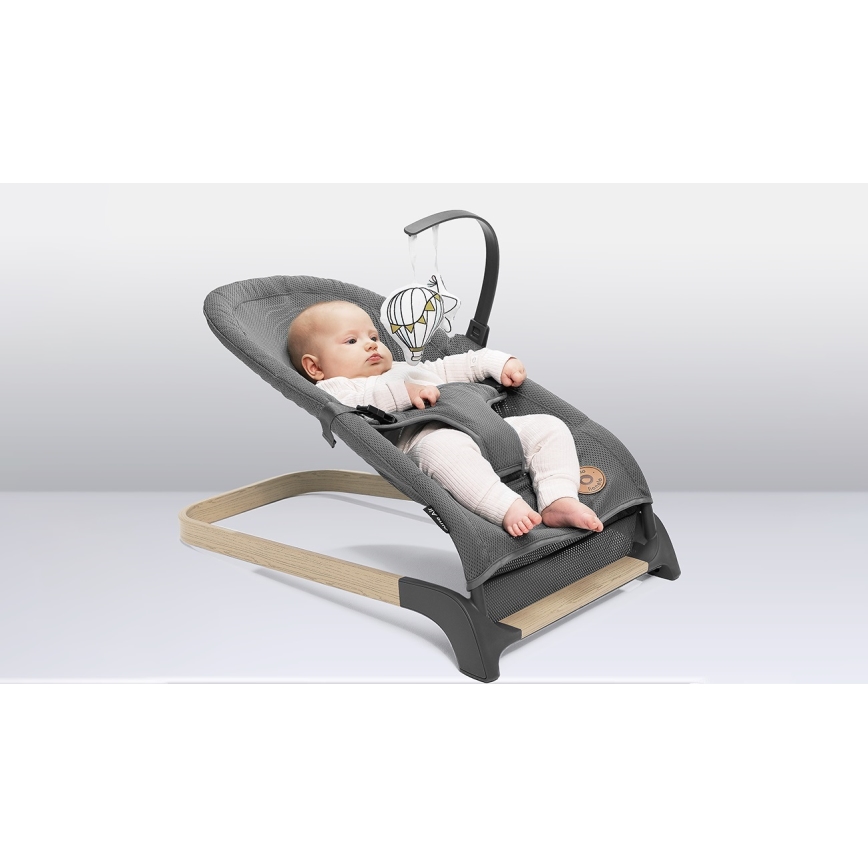 Lionelo - Dečija ljuljaška JUNE, siva