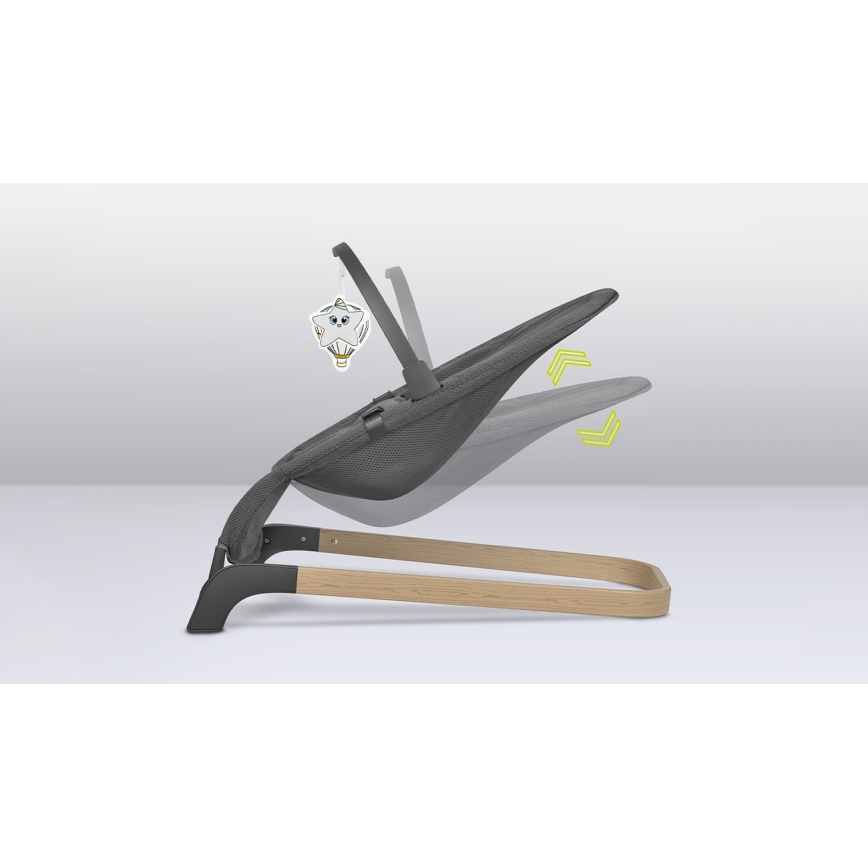 Lionelo - Dečija ljuljaška JUNE, siva