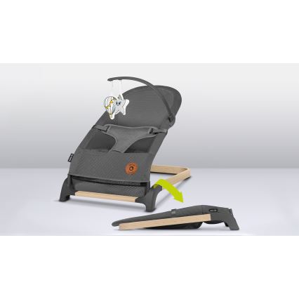 Lionelo - Dečija ljuljaška JUNE, siva