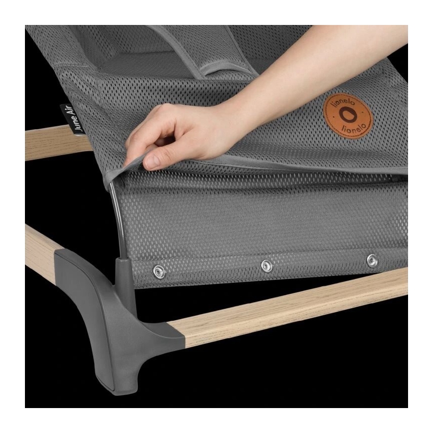 Lionelo - Dečija ljuljaška JUNE, siva