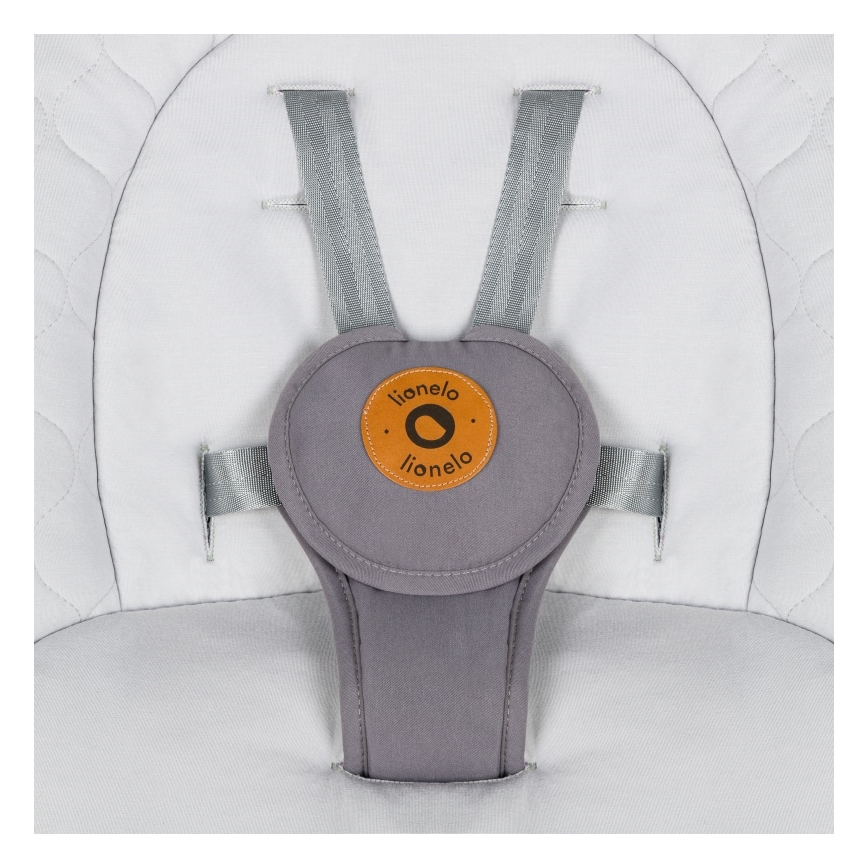 Lionelo - Dečija ljuljaška sa melodijom MELL Grey Stone 4xAA + daljinski upravljač