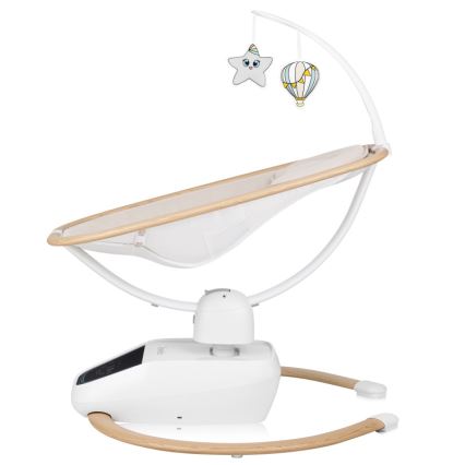 Lionelo - Dečija ljuljaška sa melodijom OLIVIA Beige Natural + daljinski upravljač