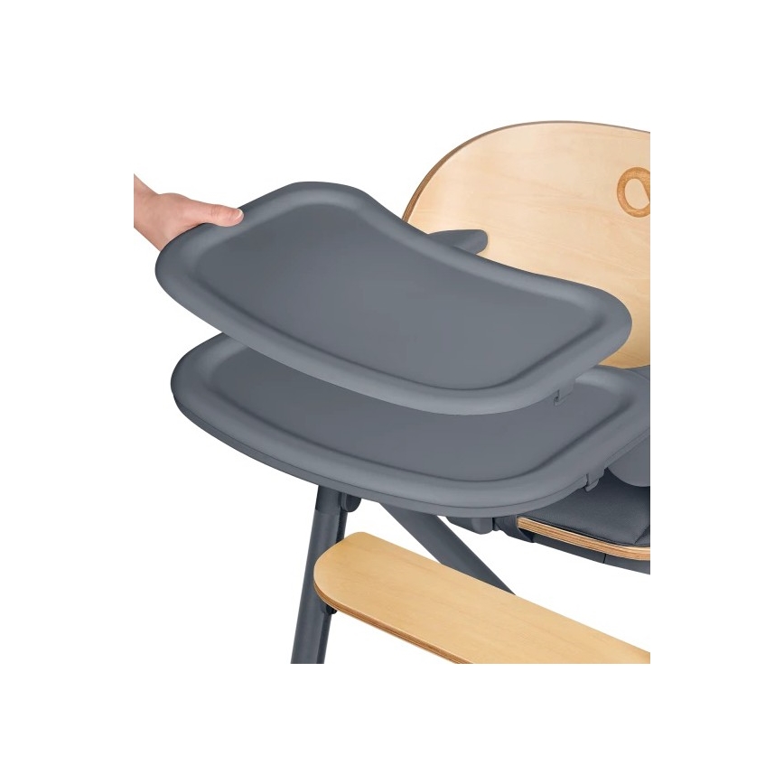 Lionelo - Dečija stolica za hranjenje 3u1 CELIA Sivo drvo