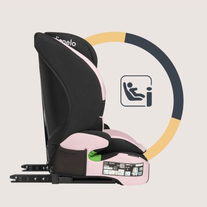 Lionelo - Dečije auto-sedište LEVI FIX i-Size 76-150 cm Pink Baby