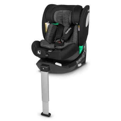 Lionelo - Dečije rotirajuće auto-sedište sa bazom BRAAM i-Size 40-150 cm Crni karbon