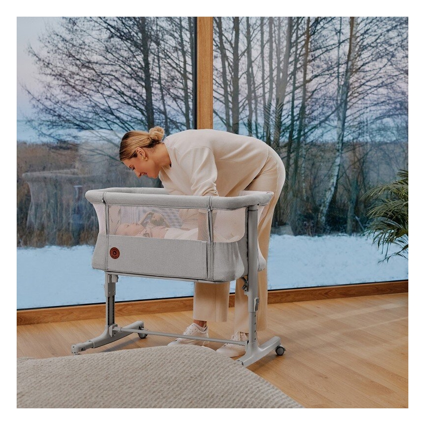 Lionelo - Dečiji krevetac 3u1 AURORA siva