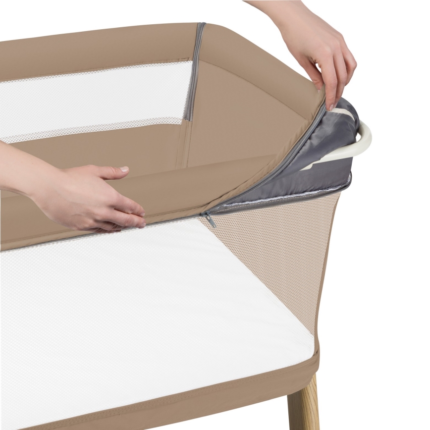 Lionelo - Dečiji krevetac 5 u 1 THOMI PLUS Bež Karamel