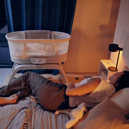 Lionelo - Dečiji krevetac sa vagom CORAL White