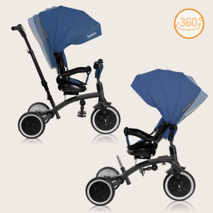 Lionelo - Dečiji tricikl TRIS PLUS Plavi denim
