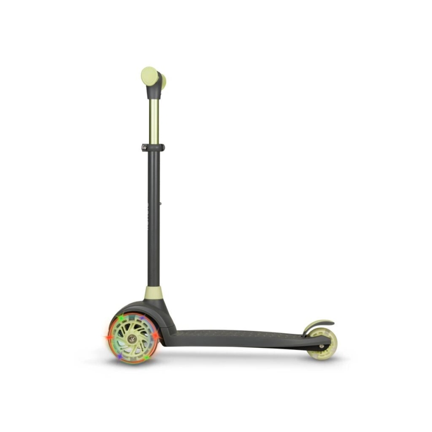 Lionelo - Dečiji trotinet JESSY 3xAA siva/zelena