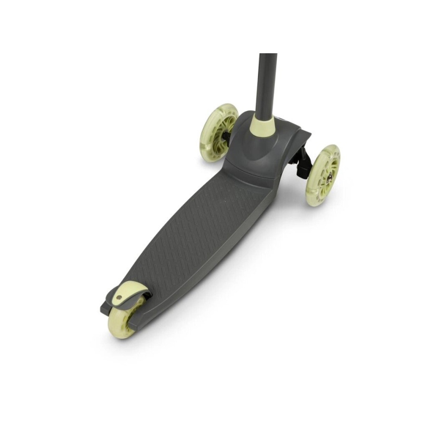 Lionelo - Dečiji trotinet JESSY 3xAA siva/zelena