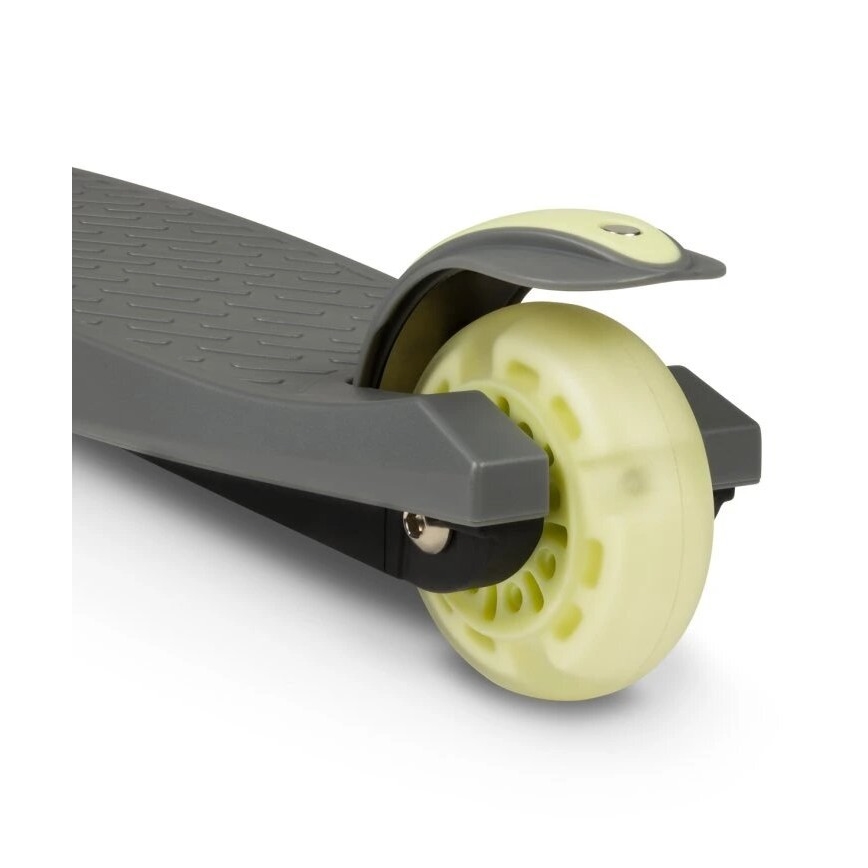 Lionelo - Dečiji trotinet JESSY 3xAA siva/zelena