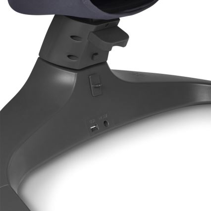 Lionelo - Dečja ljuljačka sa melodijom RALF 4xAA sivo-bela + daljinski upravljač