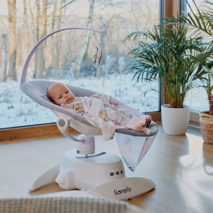 Lionelo - Dečja ljuljaška sa melodijom IRIS Grey Concrete