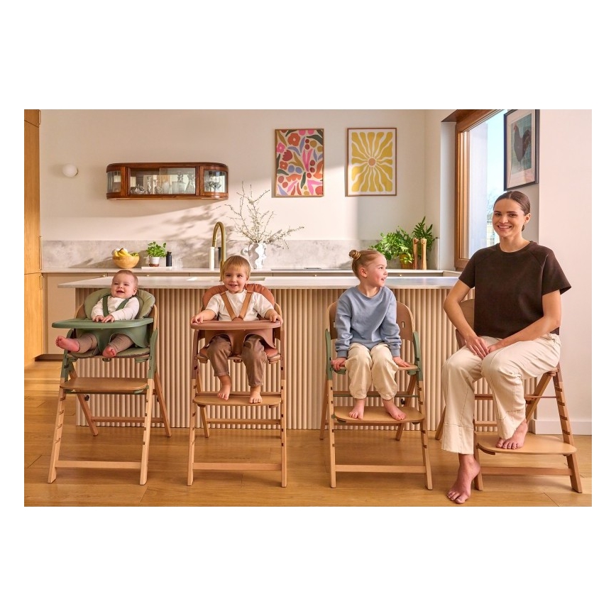 Lionelo - Dečja stolica za hranjenje 3u1 MEGAN White Wood