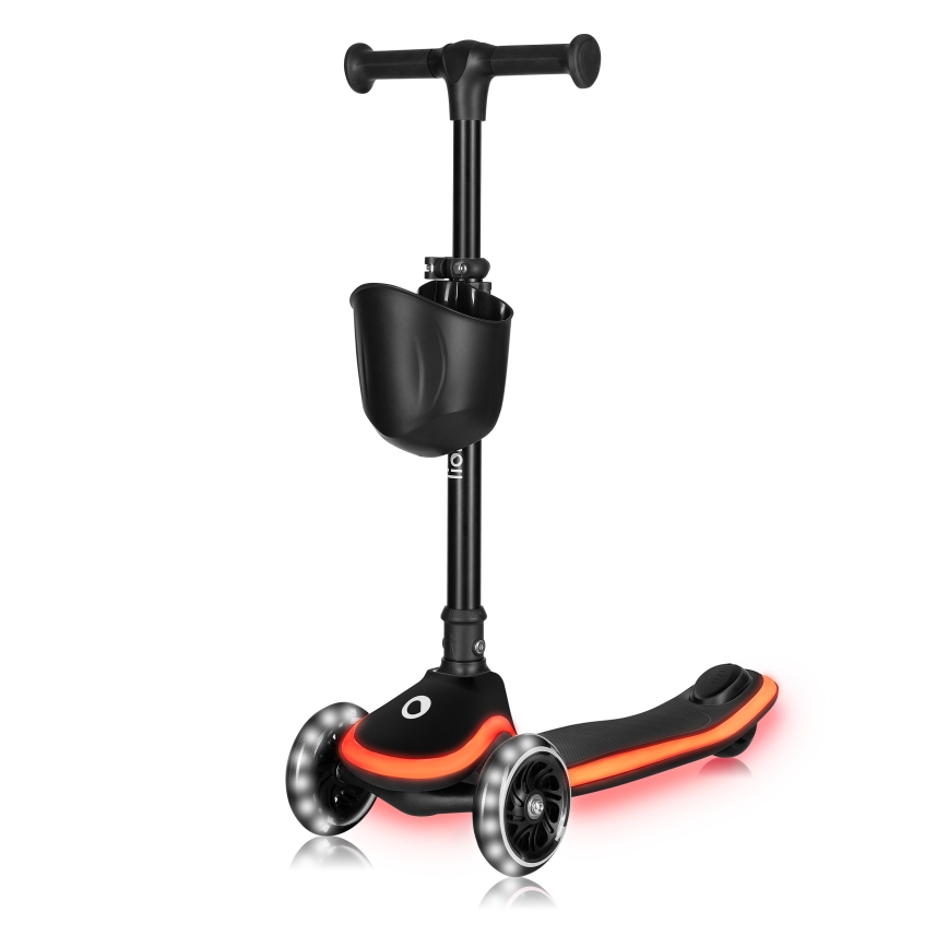 Lionelo - Dečji trotinet MEY 3xAAA Crni oniks