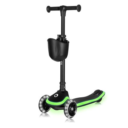 Lionelo - Dečji trotinet MEY 3xAAA Crni oniks