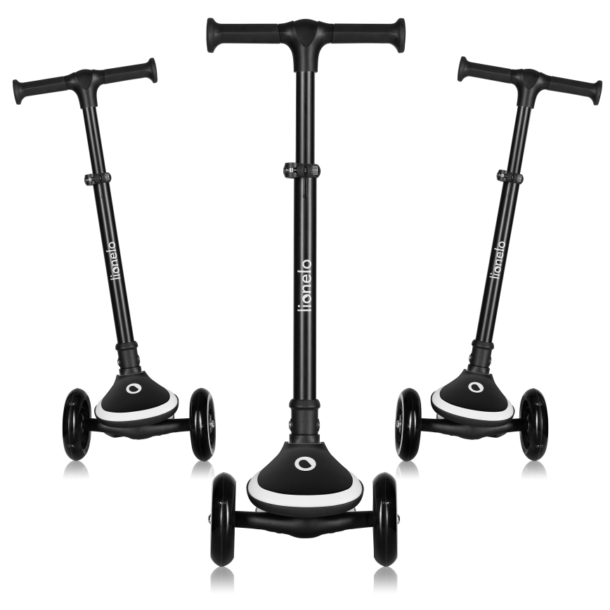 Lionelo - Dečji trotinet MEY 3xAAA Crni oniks
