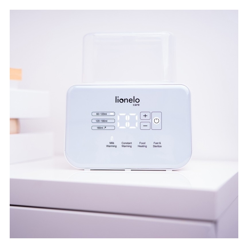 Lionelo - Grejač flašica THERMUP DOUBLE 250W/230V bela