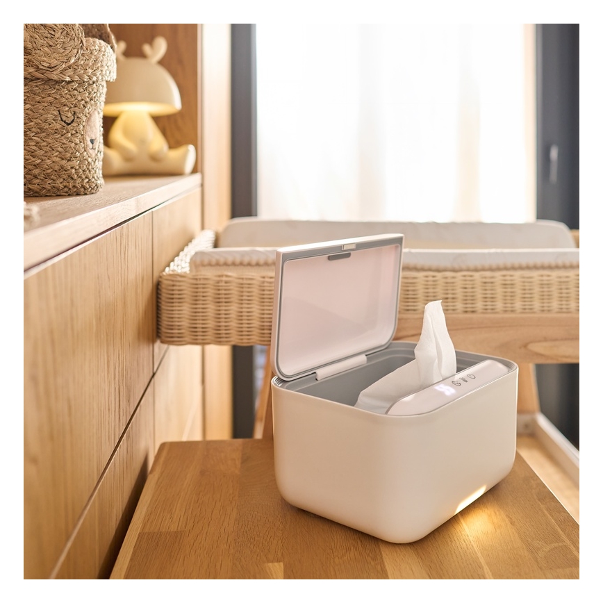 Lionelo - Grejač vlažnih maramica BABYBLISS 20W/230V