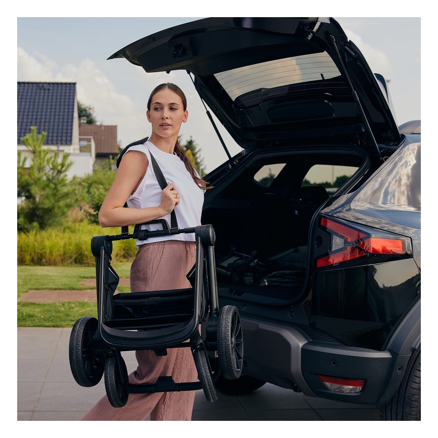 Lionelo - Kombinovana kolica 3u1 MIKA PLUS Brown Rust