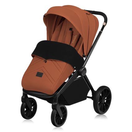 Lionelo - Kombinovana kolica 3u1 MIKA PLUS Brown Rust