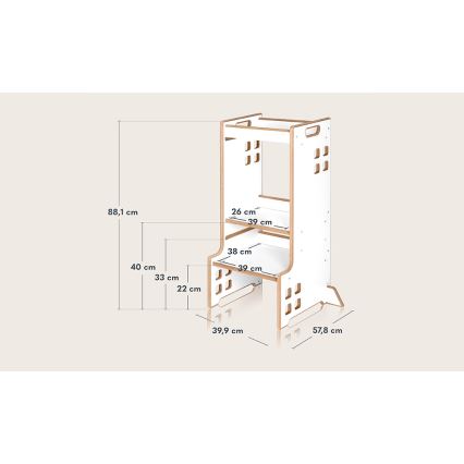 Lionelo - Kula za učenje CASS bela
