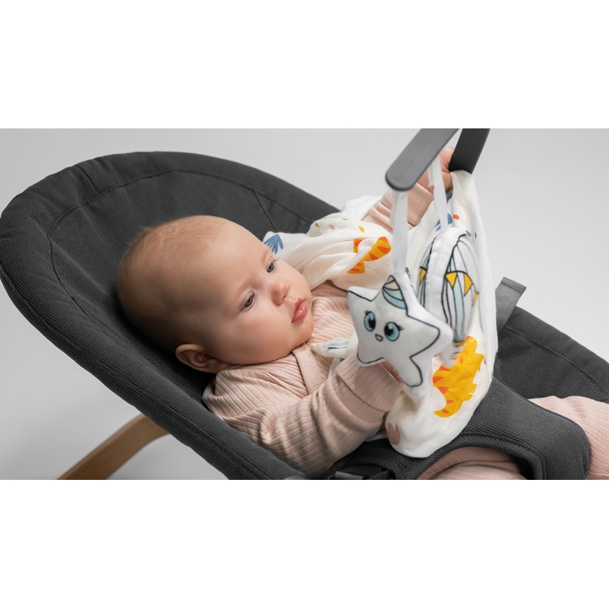 Lionelo - Ljuljaška za bebe JUNE, antracit