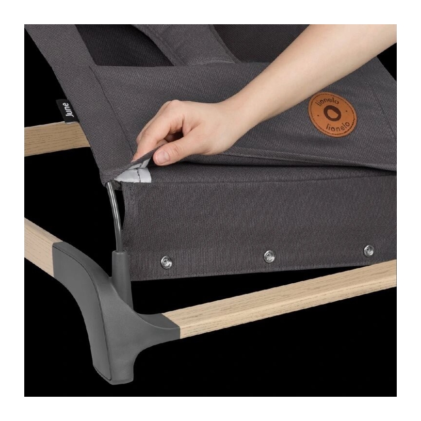 Lionelo - Ljuljaška za bebe JUNE, antracit