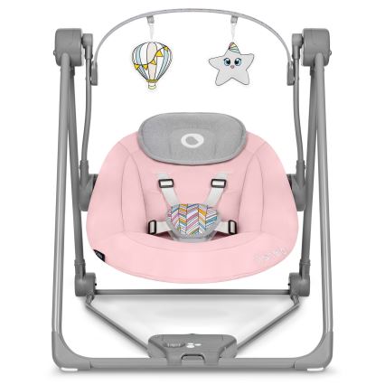 Lionelo - Ljuljaška za bebe OTTO 4xLR14 Pink Baby
