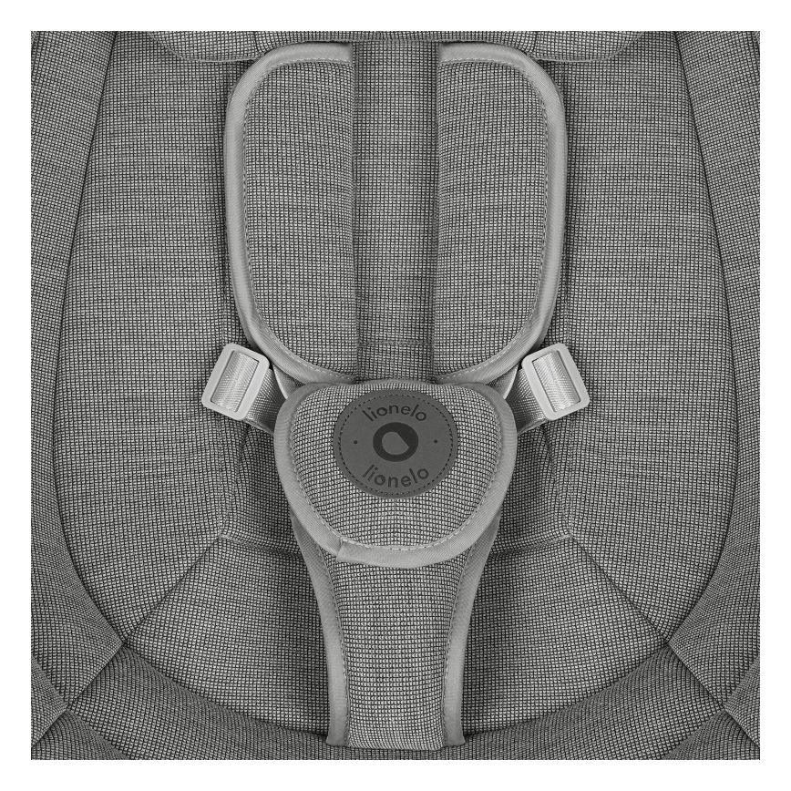 Lionelo - Ljuljaška za bebe sa melodijom BLOSSOM Grey Concrete + daljinsko upravljanje