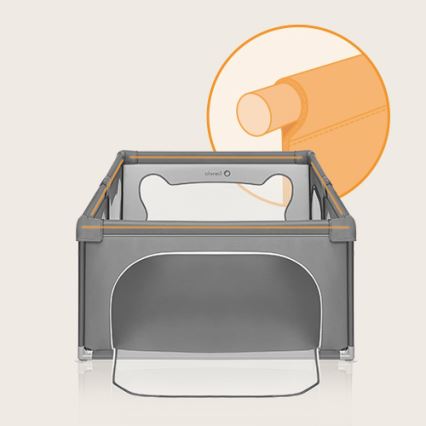 Lionelo - Ograda za igru WILLOW, siva