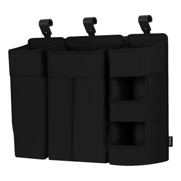 Lionelo - Organizer za krevetac 3u1 SIDEPOCKET Crna