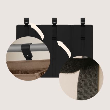 Lionelo - Organizer za krevetac 3u1 SIDEPOCKET Crna