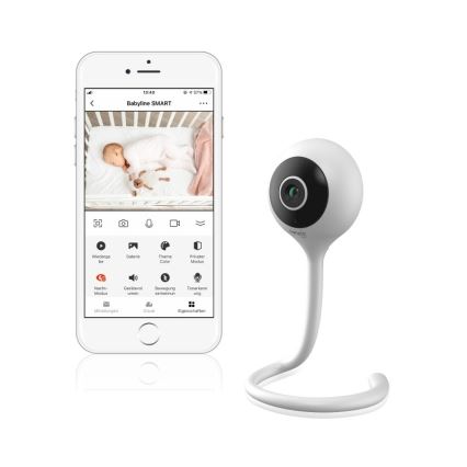 Lionelo - Pametan bebi-fon BABYLINE SMART Wi‑Fi White