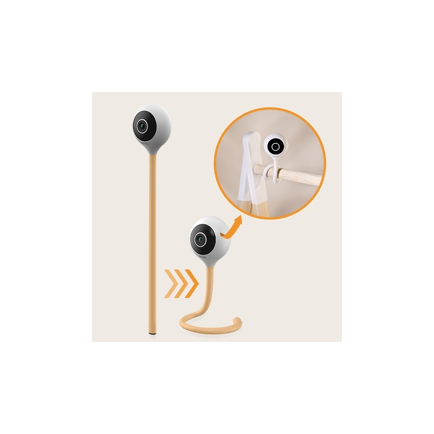 Lionelo - Pametan bebi-fon BABYLINE SMART Wi‑Fi White