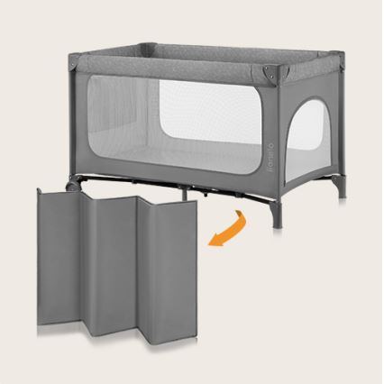 Lionelo - Prenosni krevetac JASMIN EASY FOLD Grey Stone