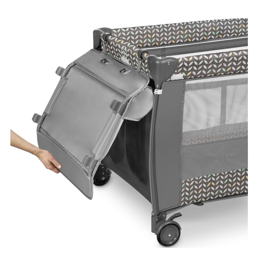 Lionelo - Prenosni krevetac SVEN PLUS sivi