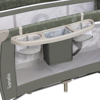 Lionelo - Prenosni krevetić SVEN PLUS bež-maslinasti